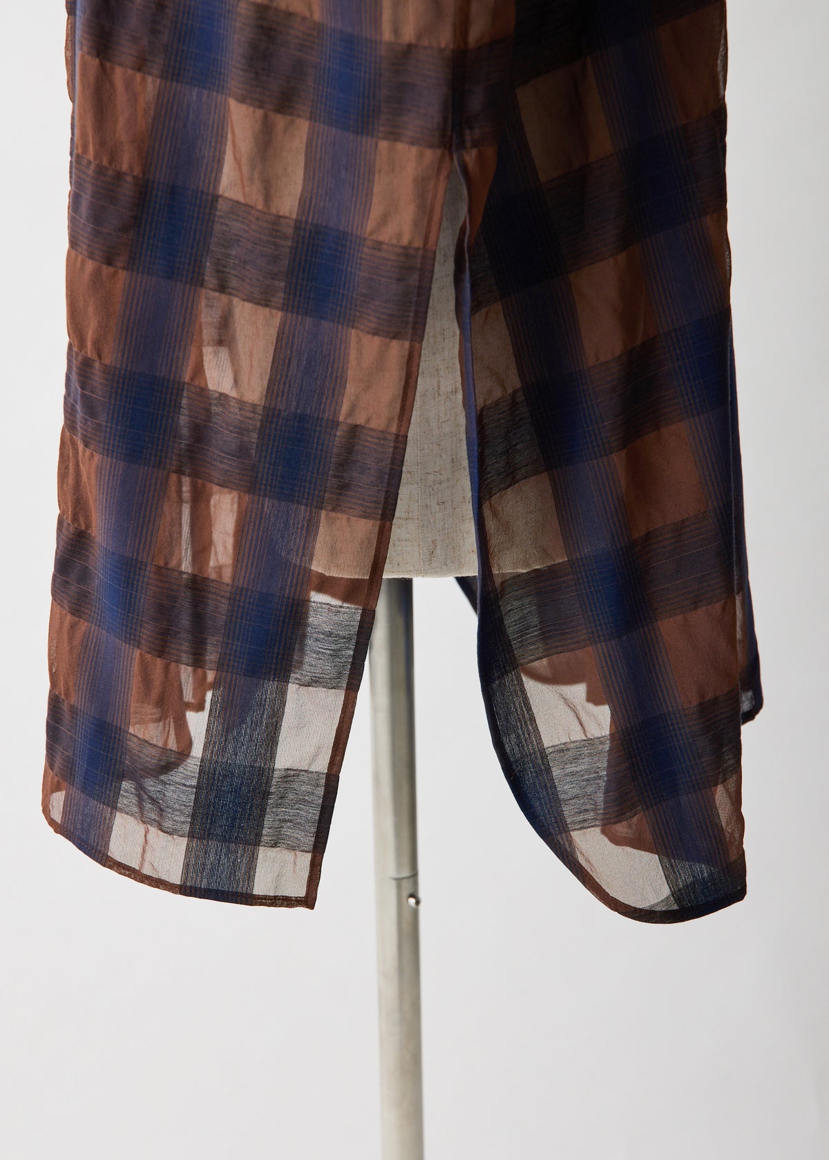 Veil Check／blouse【F016-08003】