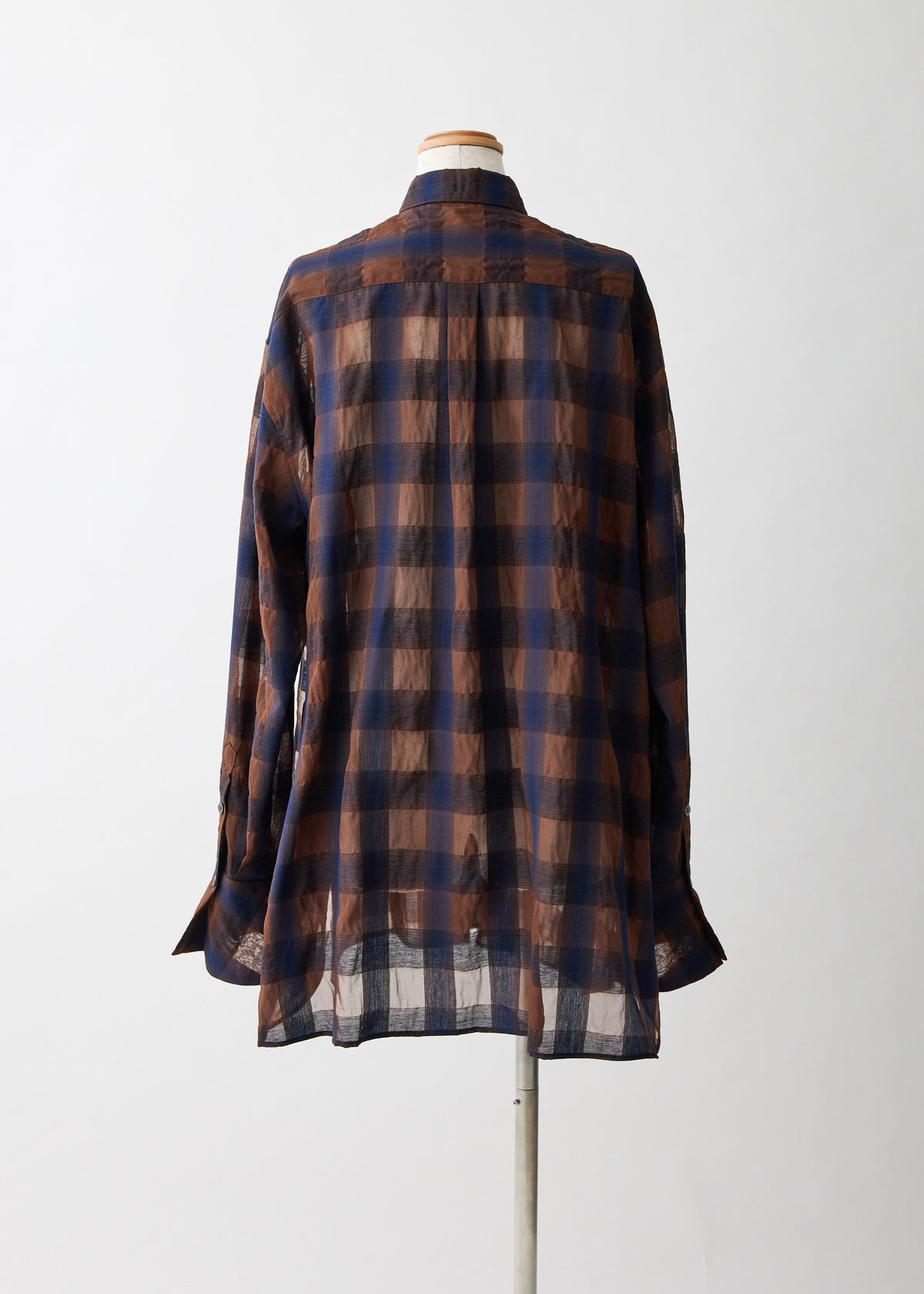 Veil Check／blouse【F016-08003】