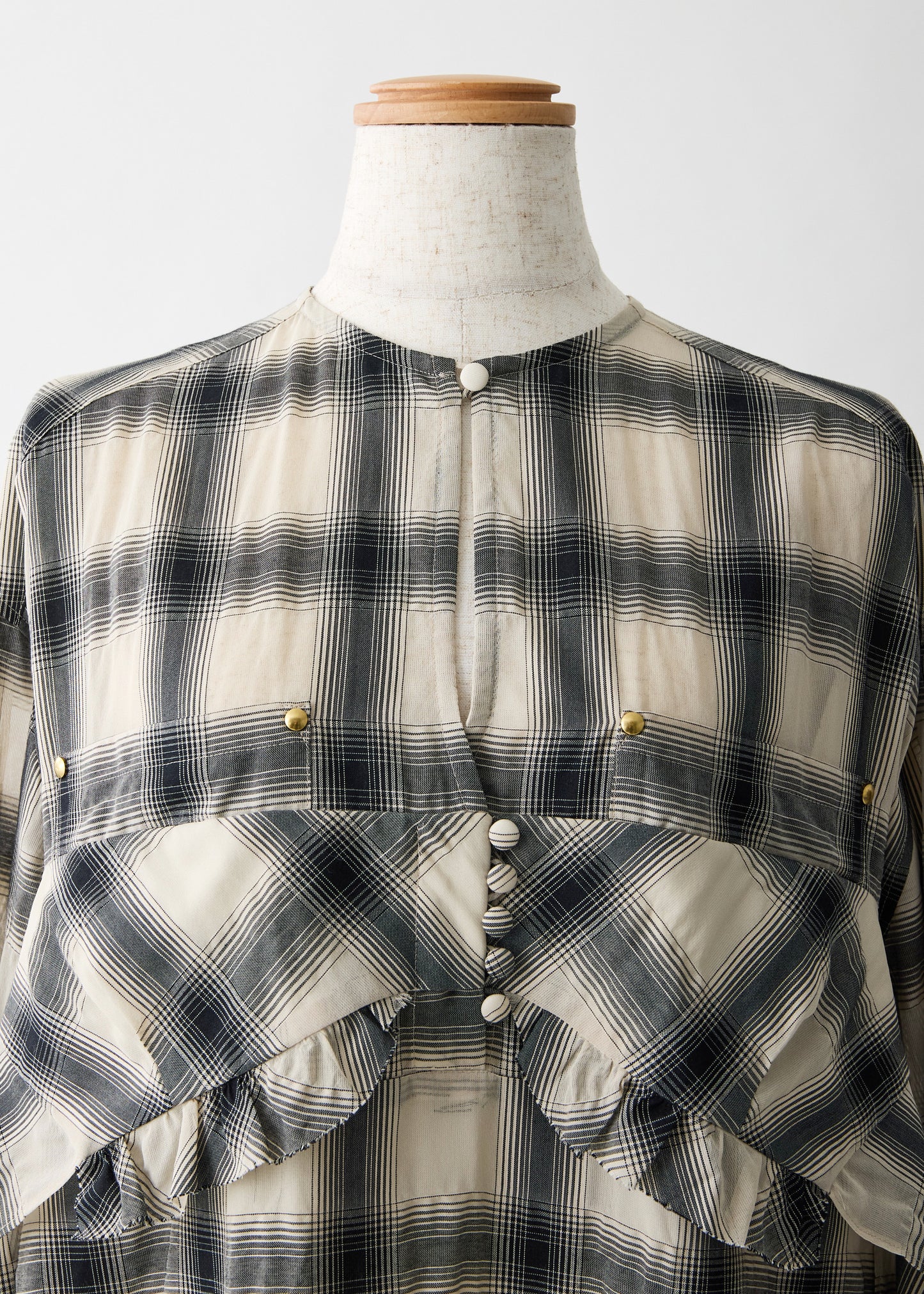受注　Veil Check／one-piece【F016-05004】