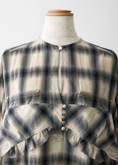 受注　Veil Check／one-piece【F016-05004】