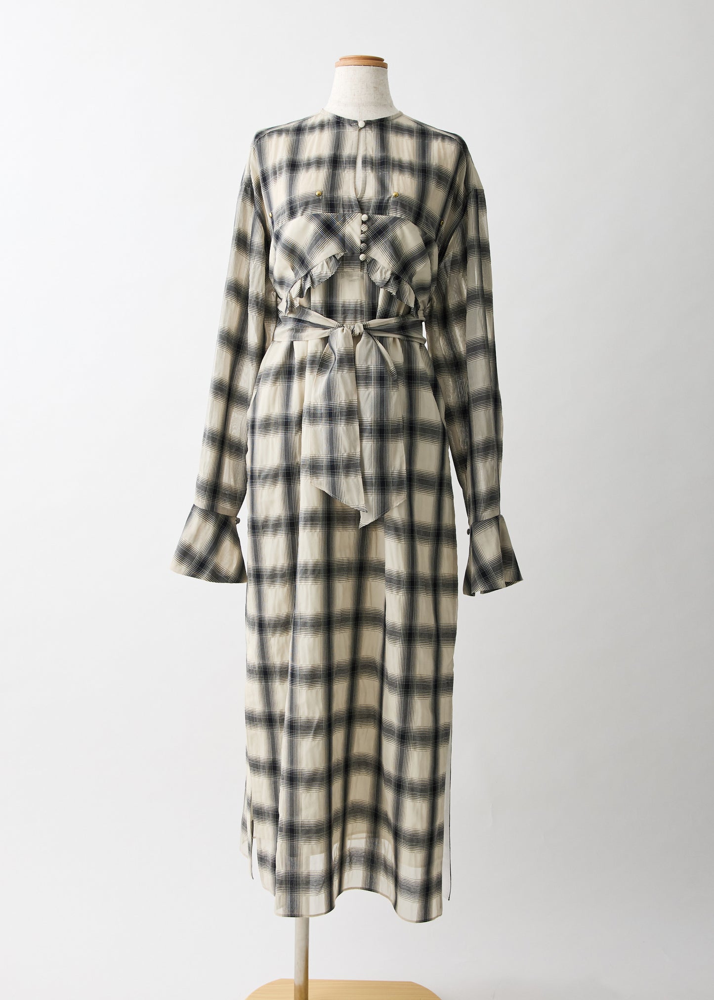 受注　Veil Check／one-piece【F016-05004】