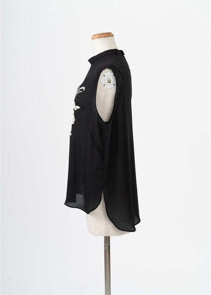 受注　Oriental Poppy／blouse【F017-08009】