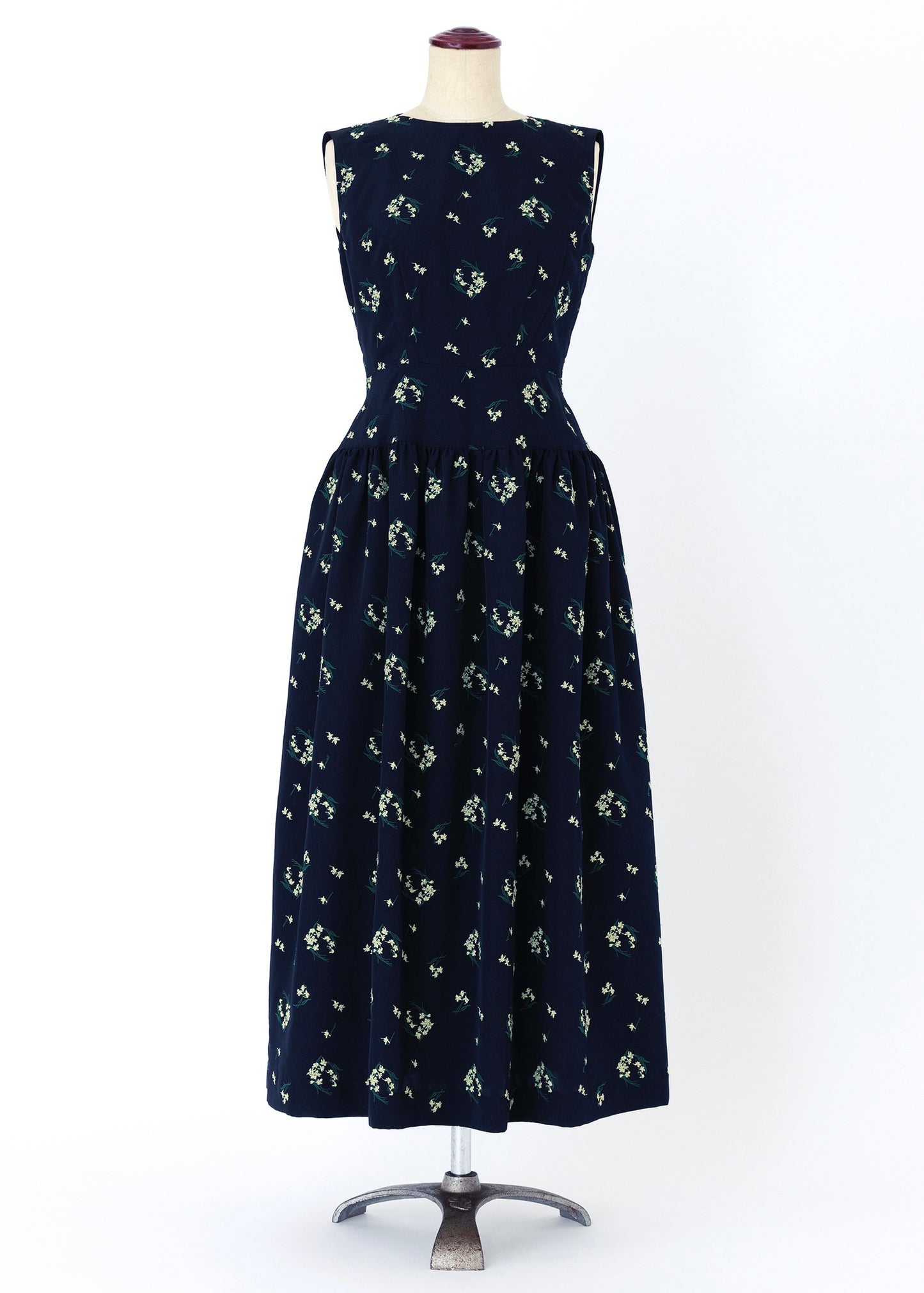 受注　Violet flower crown P／one-piece navy【F014-05026】