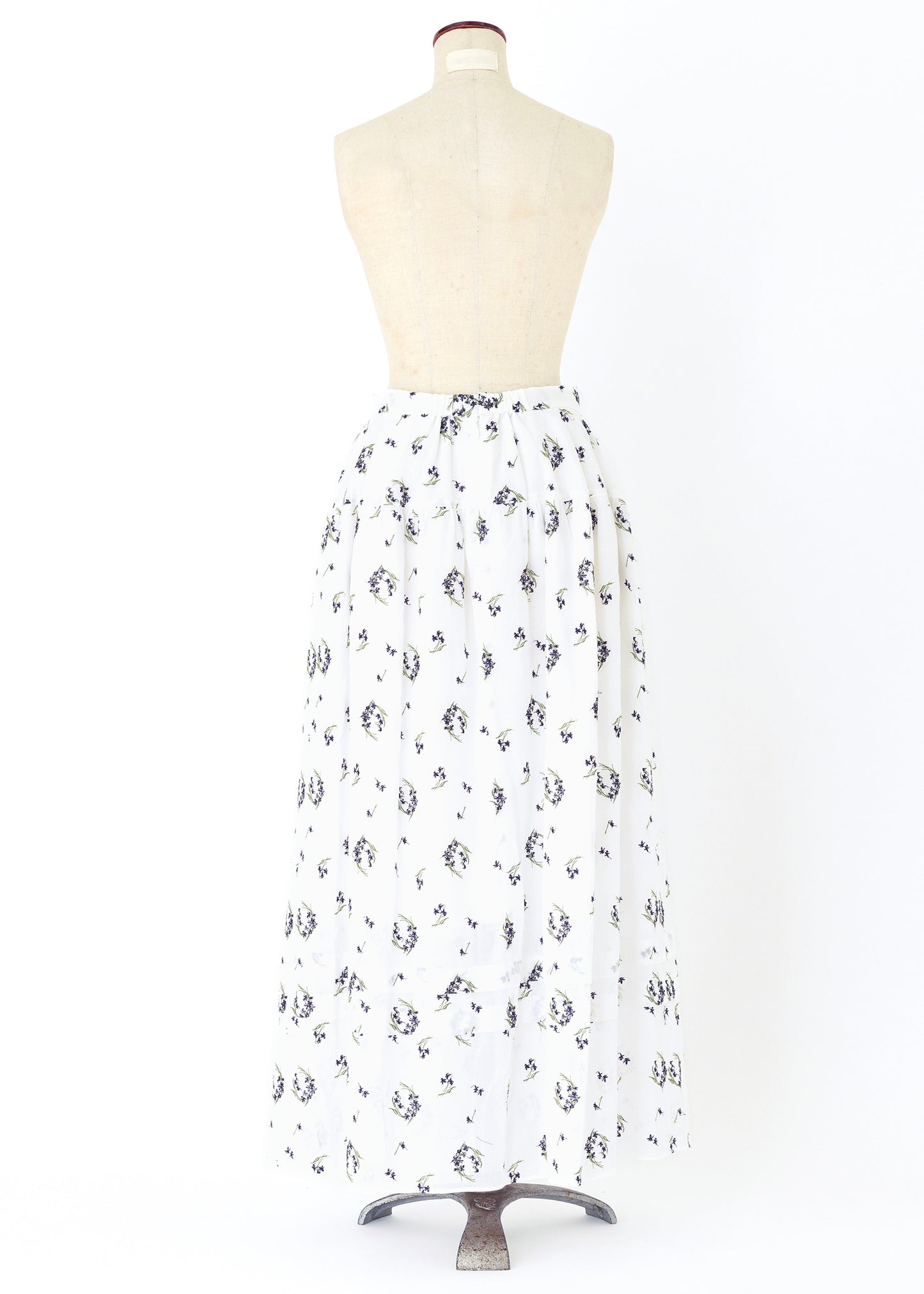 受注　Violet flower crown C／skirt white【F014-07022】