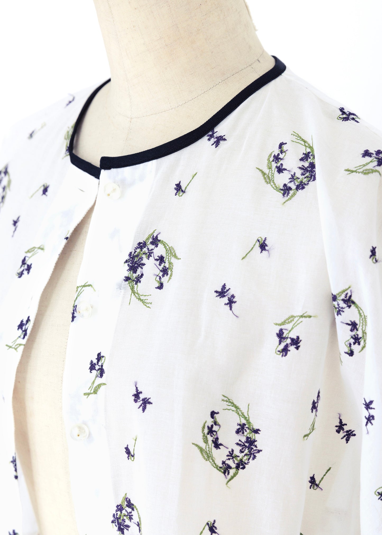 受注　Violet flower crown C／tops white【F014-08019】