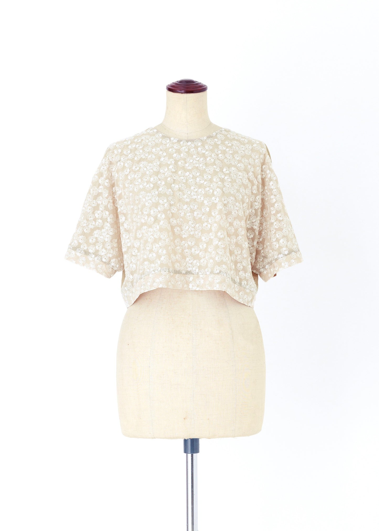 受注　flower garden／tops beige【F014-08025】