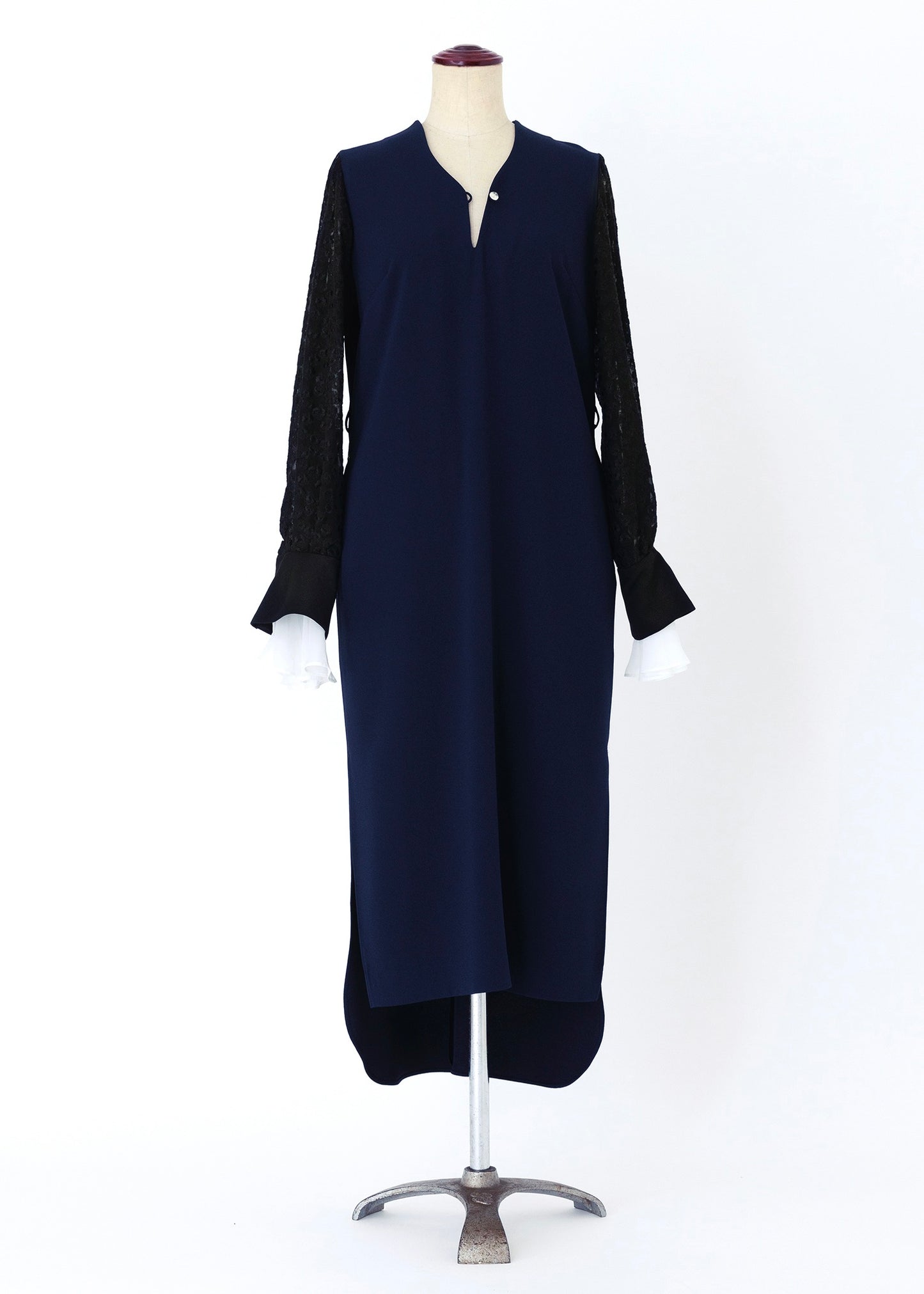 受注　back satin／one-piece navy【F014-05012】