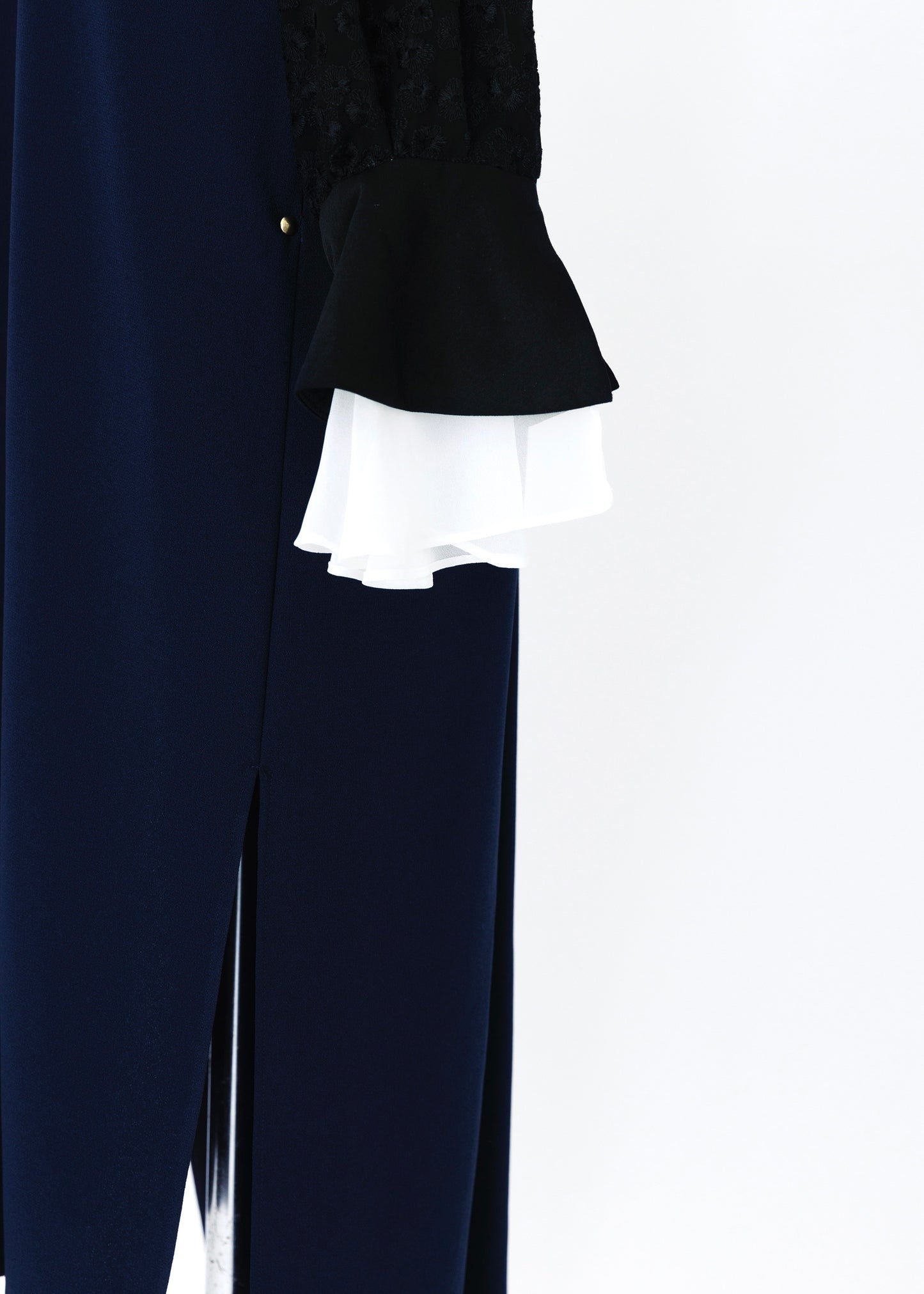 受注　back satin／one-piece navy【F014-05012】