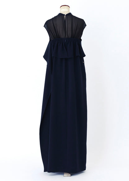 受注　spilling bouquet (powdery)／one-piece navy【F014-05018】