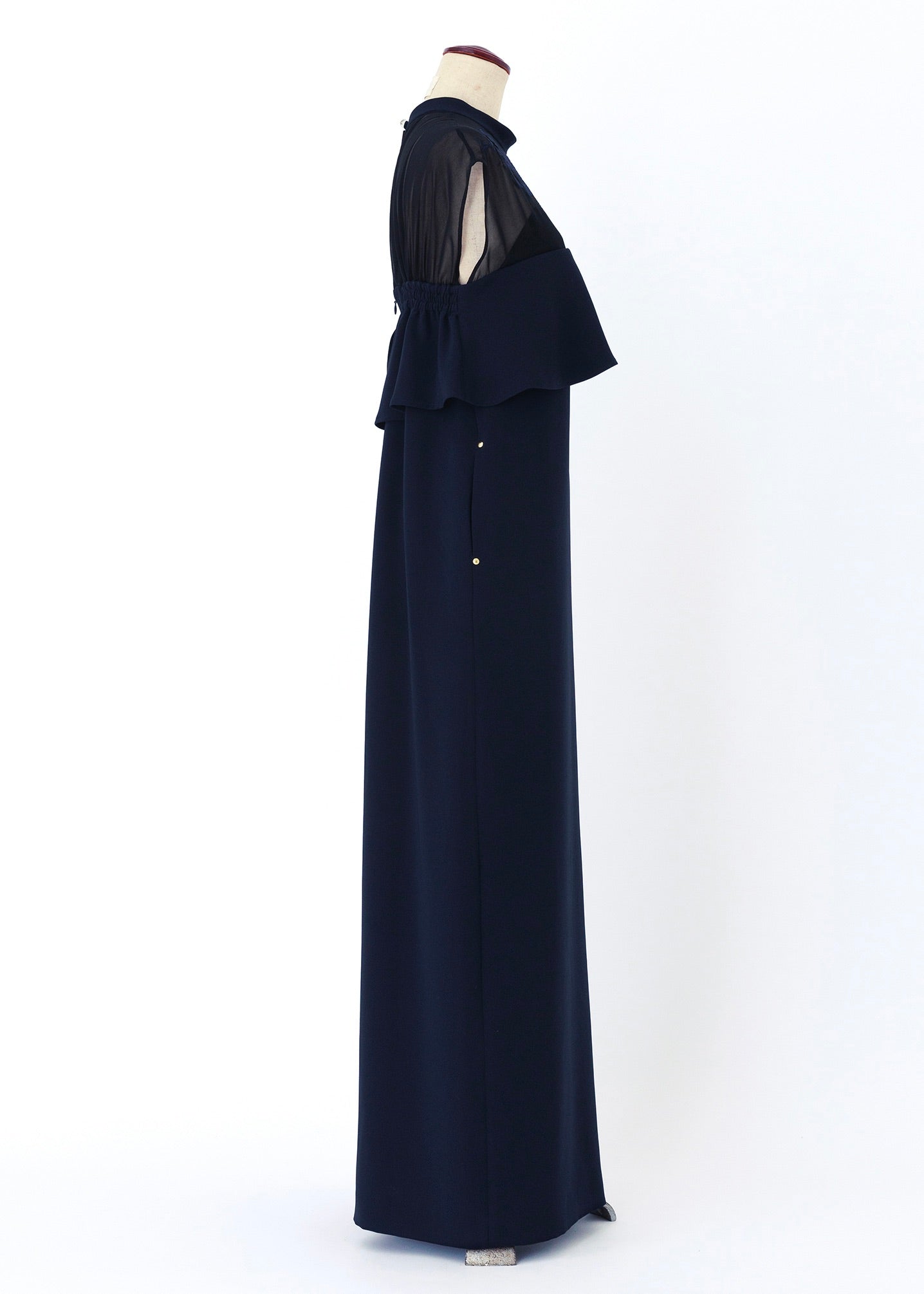 受注　spilling bouquet (powdery)／one-piece navy【F014-05018】